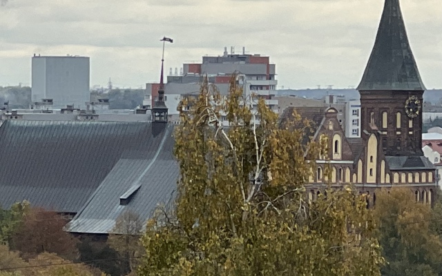 2-h komnatnaya v tihom centre Kaliningrada s otkrytoj terrasoj i vidom na Kafedral'nyj sobor Flat
