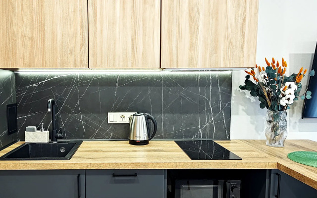 Апартаменты студия Лес бассейн, баня, панорама на горы