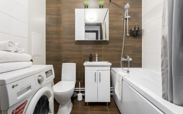 Квартира Kvartirika Black & White с красивым видом на город