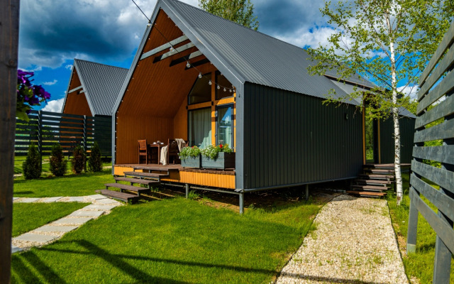 Частный Дом Барнхаус №4 с инфракрасной сауной и горячим Чаном на 6 человек