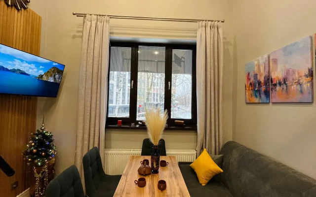 Apartamenty 2-urovnevaa studia na 4 mesta dla komfortnogo prozivania