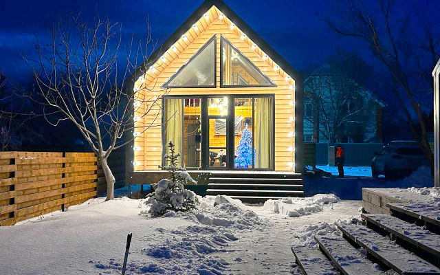 Частный дом с Баней Барн Хаус в стиле Лофт-Бохо