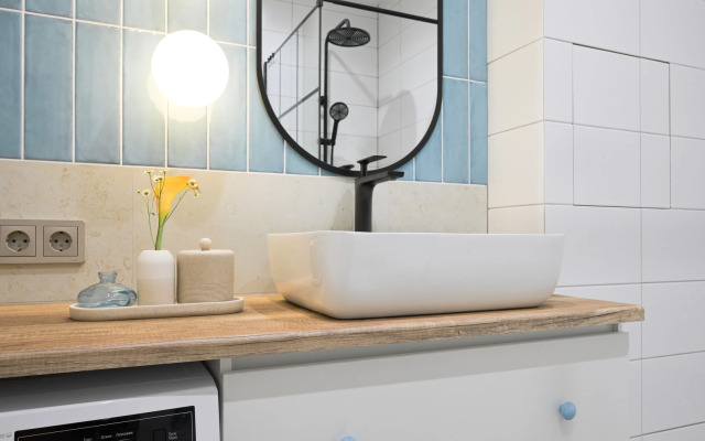 Квартира с бирюзовым настроением