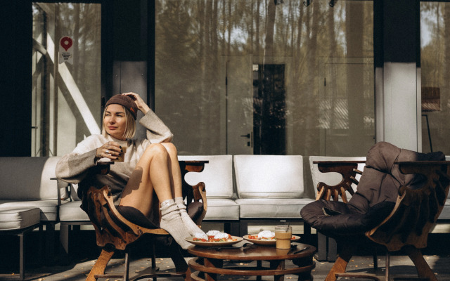 Частный Дом панорамный в лесу с сауной и чаном