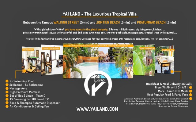 Вилла YAI LAND - The Tropical - Pattaya Jomtien