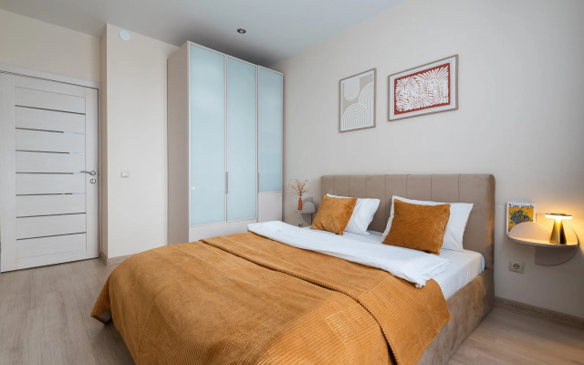 Квартира на сутки Центр Метро в 3 минутах Wi-Fi Кухня объединена с жилой зоной Отдельная спальня Балкон