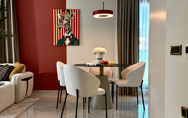 Апартаменты 2+1 Qoople Excellence В55 дизайнерский дуплекс у моря