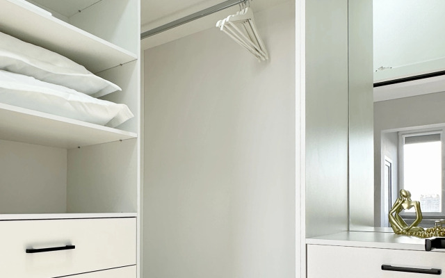 Апартаменты 149 Комфорт сити с двуспальной кроватью, диваном и красивым видом