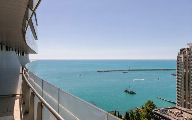 Karat Hyatt s 2 spalnyami i vidom na more Apartments