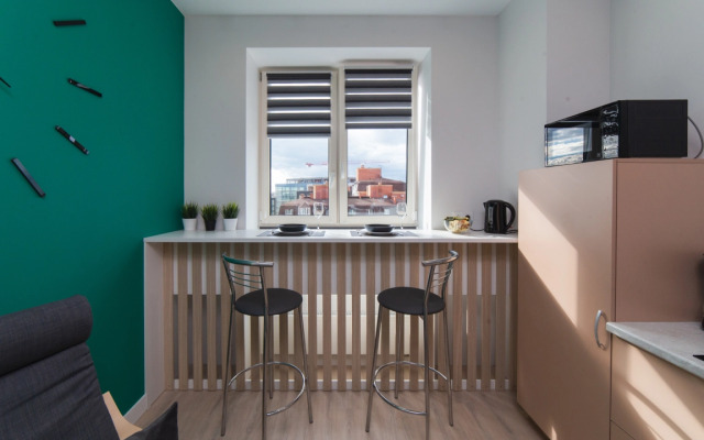 Апартаменты с видом на город и ванной