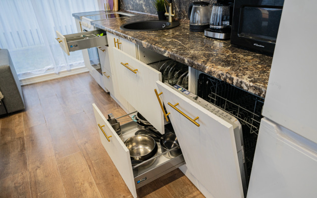 Частный дом Вилла Лаванда с камином у озера