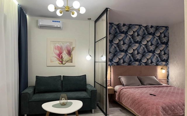 Batterflyaj s kaminom v centre goroda Superior Apartment