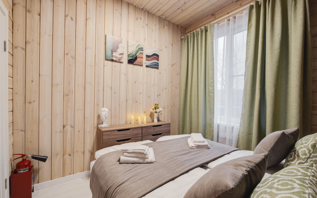 Частный дом С баней и террасой