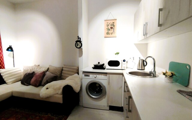 Studiya Garry Potter s divanom na rizhskoy Apartment