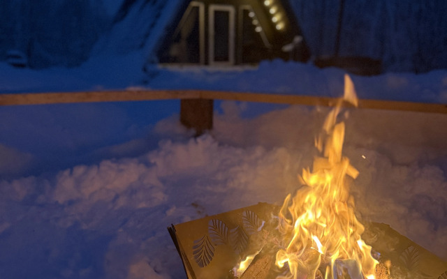Частный дом A-Frame в лесу в 6 км от Мурманска