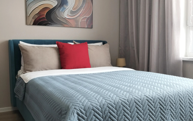 Квартира Дизайнерская Студия Вlue Cozy Aparts с видом на Локомотив