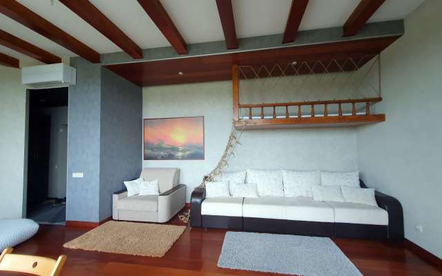 Dom c saunoj na beregu Volgi Private house