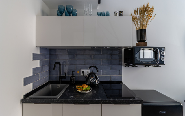 Квартира Студия с европейским характером и ярким интерьером