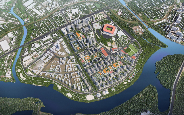 Likehome Life  Spartak Dvizhenie Trekhmestnaya Studiya S Kukhney Apartment