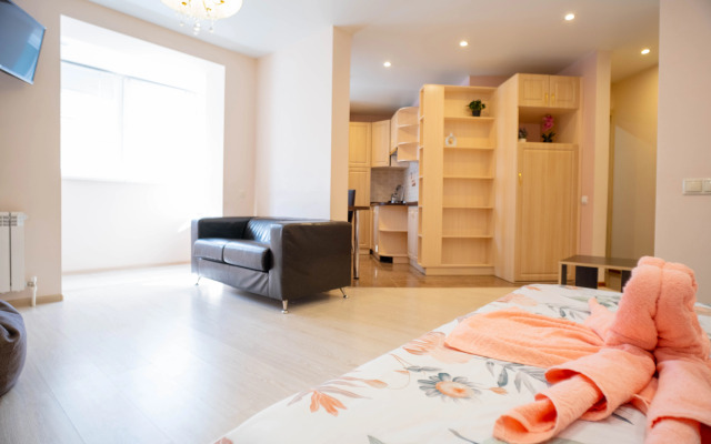 Апартаменты студия с светлым ремонтом в новом доме