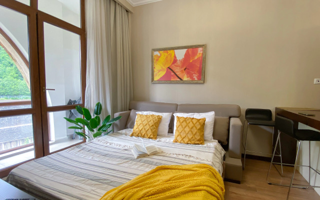 Однокомнатная квартира с Видом на Горы в 300м от Подъёмника