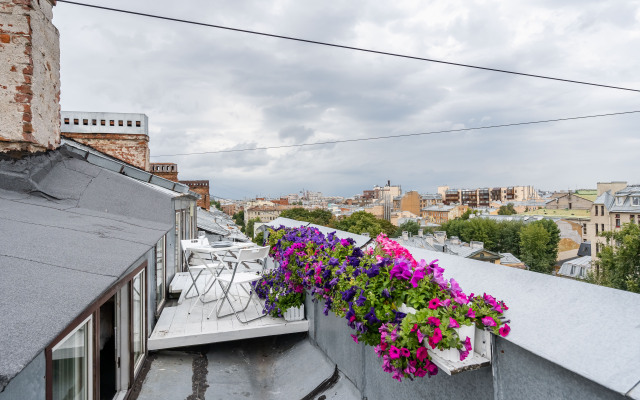 Уютные апартаменты с выходом на крышу