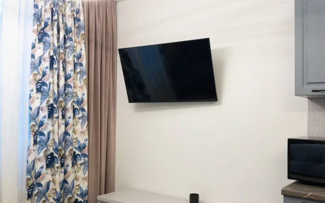 Апартаменты двухкомнатные с двумя кроватями, гардеробной и кухней-гостиной