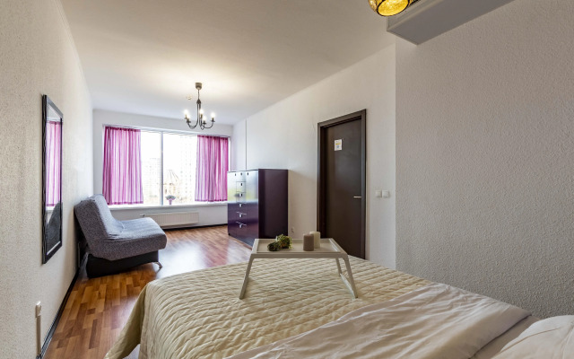 Квартира евродвушка BeGuest возле м. Геологическая для 6х гостей