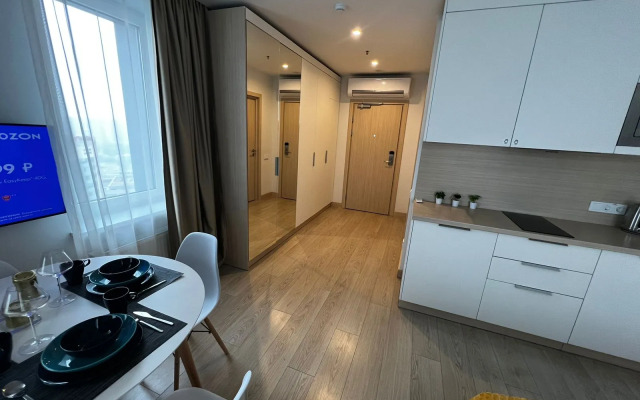 Студия уютная 1 минута до метро Технопарк