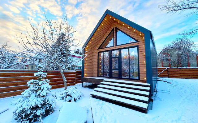 Частный дом с Баней Барн Хаус в стиле Лофт-Бохо