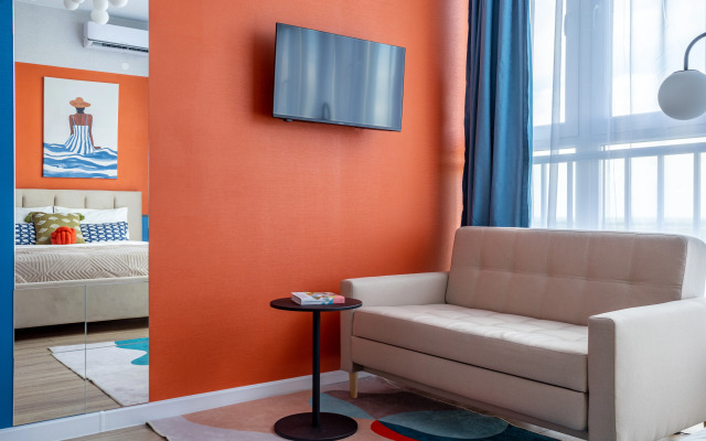 Квартира Яркая стильная студия Палитра