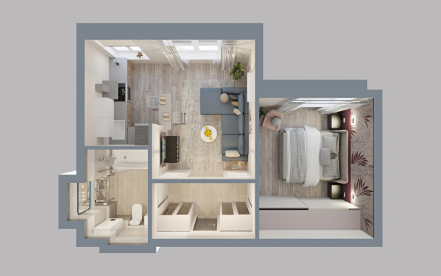 GM Apartments Dvukhkomnatnye u Krasnoy ploshchadi Flat