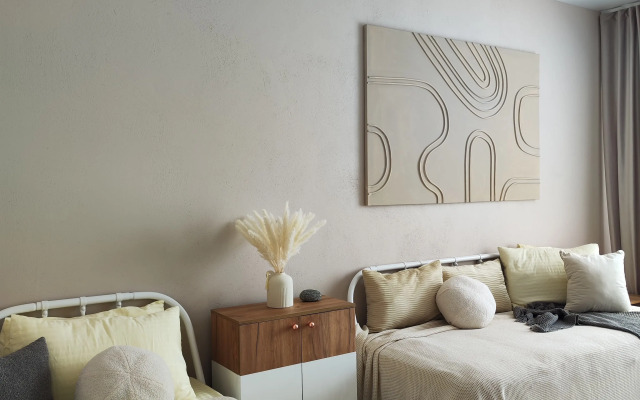 Dizaynerskaya dvushka u morya Flat