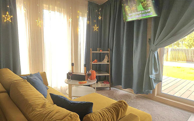 Частный дом для отдыха с гриль-мангалом, костровой и батутом