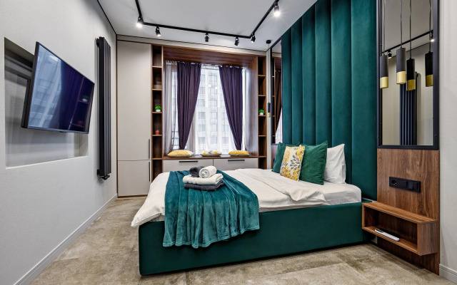 Studiya Na Shelepikhinskoy Naberezhnoy Malakhit Apartments