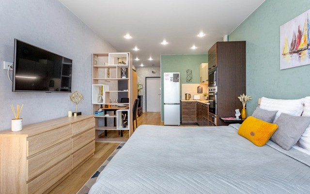 Апартаменты Mintroom с панорамными окнами в новом ЖК Оазис Русская, 95