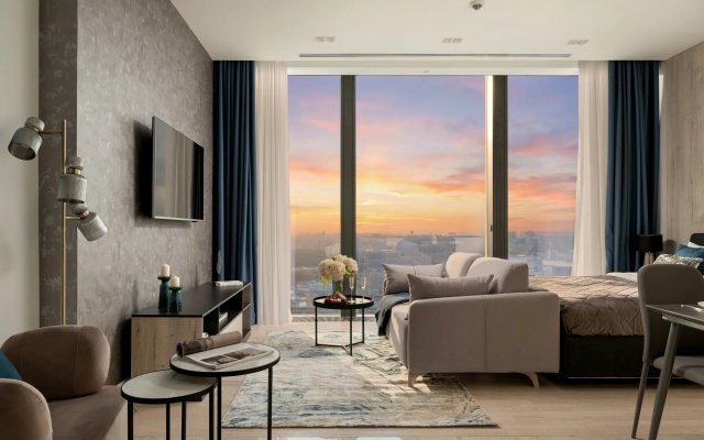 Апартаменты GM в Moscow City c панорамным видом
