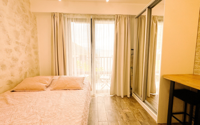 Studiya 14 s vidom na gory Flat
