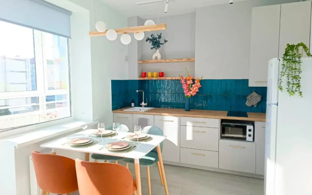 Апартаменты Рыба-Кит в современном комплексе на Яблоневой