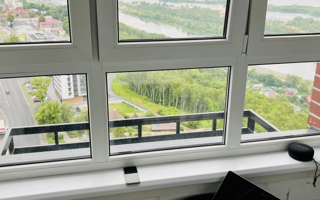 S prekrasnym vidom na Volgu Flat