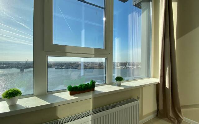 Квартира премиум Green FOX от дизайнера с видом на Волгу