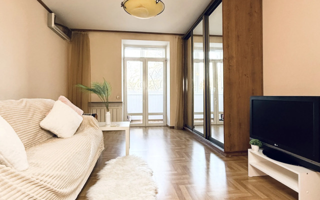 Uyutnaya Dvukhkomnatnaya S Balkonom V Tsentre Goroda Flat