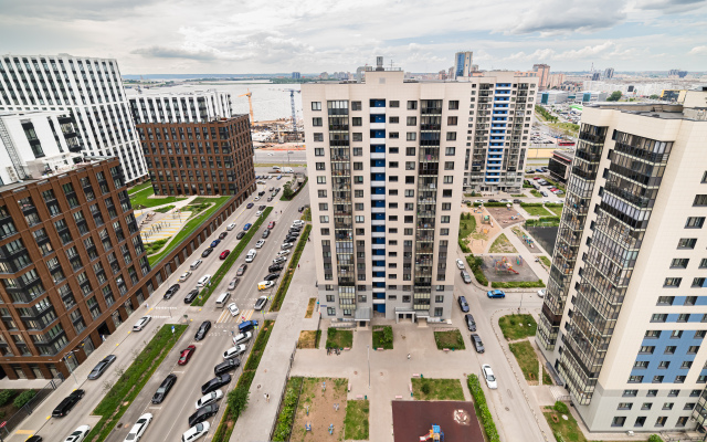 Квартира с Панорамным Видом с 19 Этажа у Аквапарка