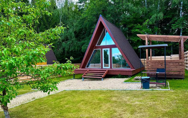 Глэмпинг Домики A-frame С Чаном или Купелью-Фурако