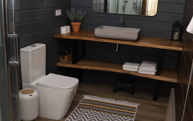 Частный дом Двухэтажный барнхаус с видом на горы