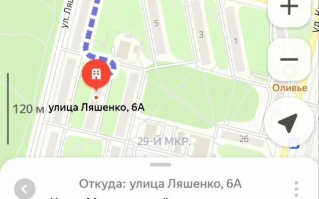 Квартира на улице Ляшенко 6А