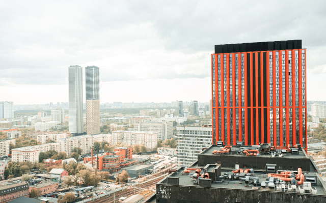 Апартаменты Lalapart Tropikana с ярким ремонтом на 30 этаже небоскреба Савеловский Сити