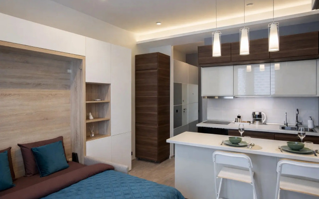 Квартира Cтудия с дизайнерским ремонтом в ЖК бизнес класса Петр