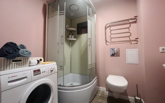 Апартаменты студия четырехместная вблизи горячего источника Волна