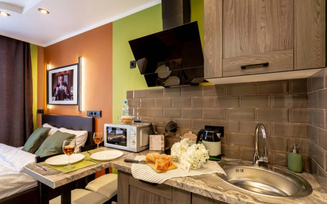 Апартаменты Студия Комфорт с Дизайнерским Ремонтом